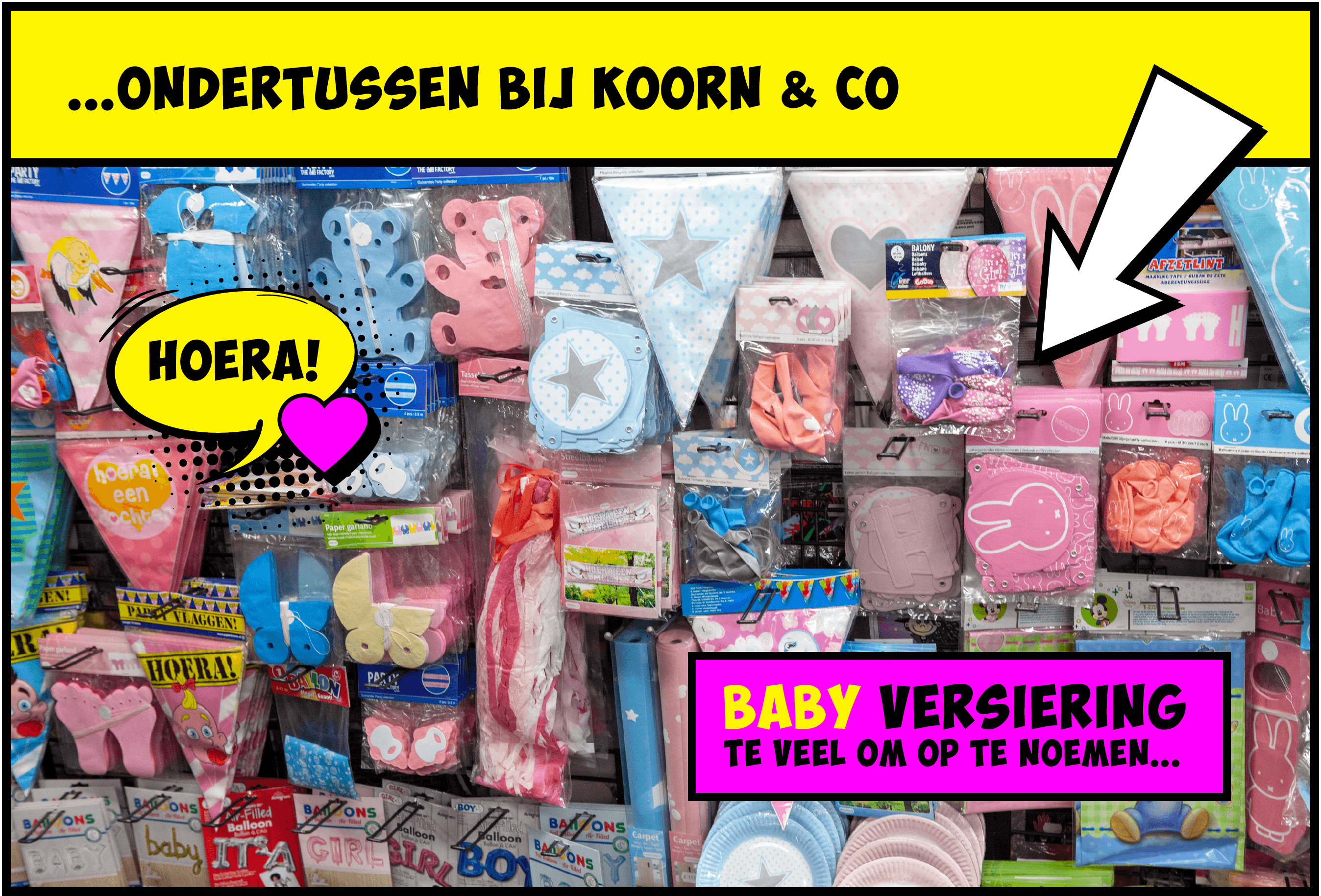 De mooiste versiering VOOR DE GEBOORTE VAN EEN KINDJE vind je bij KOORN & CO UIT ROTTERDAM